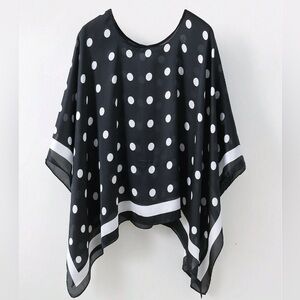 🆕 Polka Dot Summer Scarf Poncho